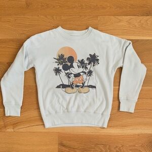 Abercrombie Kids sky blue Mickey Mouse Sweatshirt